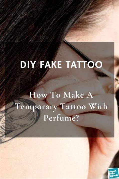 fake tattoo perfume and water|temporary tattoos diy tiktok.